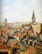 Old under the sun roof Camille Pissarro